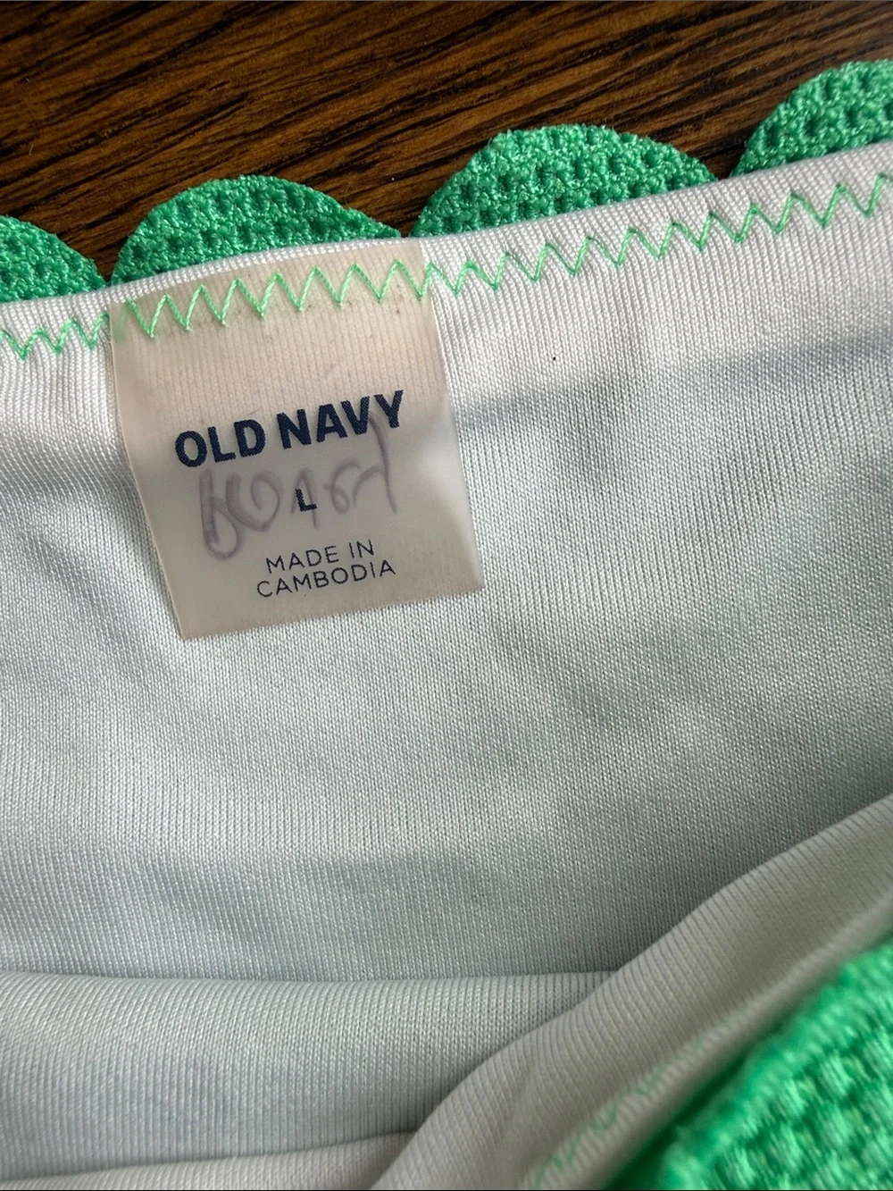 Old Navy Pink Swirl and Green Mix Girls' Swim Set Bundle